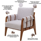 Kit 02 Poltronas Decorativas Para Sala De Estar Living Aymê L