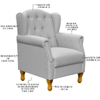 Kit 02 Poltronas Decorativas Para Sala De Estar Yara P02 Linh