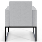 Kit 02 Poltronas Decorativas Para Sala Recepção Base Fixa De