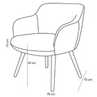 Kit 02 Poltronas Decorativas Pés Palito Jade D02 Linho Cinza