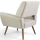 Kit 02 Poltronas Decorativas Pés Palito Sala De Estar Roma Al