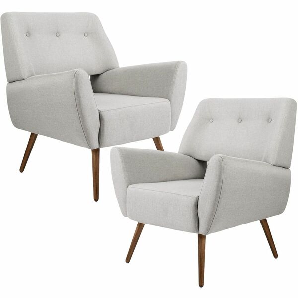 Kit 02 Poltronas Decorativas Pés Palito Sala De Estar Roma Rú