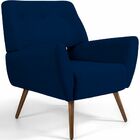 Kit 02 Poltronas Decorativas Pés Palito Sala De Estar Roma Ve