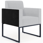 Kit 02 Poltronas Decorativas Sala Base Fixa Metal Helô L02 Li