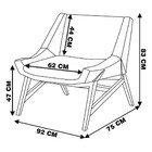 Kit 02 Poltronas Decorativas Sala De Estar Annecy Linho Marro
