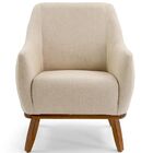 Kit 02 Poltronas Decorativas Sala De Estar Base De Madeira Ra