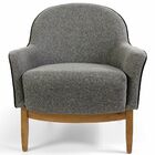 Kit 02 Poltronas Decorativas Sala De Estar Base Madeira Mirel