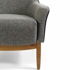 Kit 02 Poltronas Decorativas Sala De Estar Base Madeira Mirel