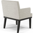 Kit 02 Poltronas Decorativas Sala De Estar Base Preto Beatriz