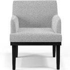 Kit 02 Poltronas Decorativas Sala De Estar Base Preto Beatriz