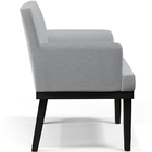 Kit 02 Poltronas Decorativas Sala De Estar Base Preto Beatriz