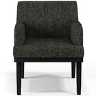 Kit 02 Poltronas Decorativas Sala De Estar Base Preto Beatriz