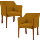 Kit 02 Poltronas Decorativas Sala De Estar Beta Veludo Mostar