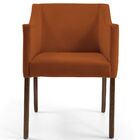 Kit 02 Poltronas Decorativas Sala De Estar Beta Veludo Telha