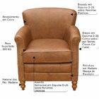 Kit 02 Poltronas Decorativas Sala De Estar Brunei Pés Madeira