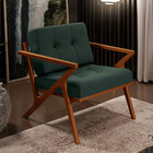 Kit 02 Poltronas Decorativas Sala De Estar Com Cintas De Cora