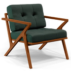 Kit 02 Poltronas Decorativas Sala De Estar Com Cintas De Cora