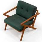 Kit 02 Poltronas Decorativas Sala De Estar Com Cintas De Cora