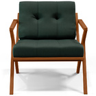 Kit 02 Poltronas Decorativas Sala De Estar Com Cintas De Cora