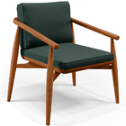 Kit 02 Poltronas Decorativas Sala De Estar Com Cintas De Cora