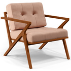 Kit 02 Poltronas Decorativas Sala De Estar Com Cintas De Cora