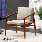 Kit 02 Poltronas Decorativas Sala De Estar Com Cintas De Cora