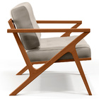 Kit 02 Poltronas Decorativas Sala De Estar Com Cintas De Cora