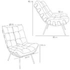 Kit 02 Poltronas Decorativas Sala De Estar Costela L02 Linho