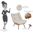 Kit 02 Poltronas Decorativas Sala De Estar Costela L02 Suede