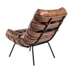 Kit 02 Poltronas Decorativas Sala De Estar Costela L04 Couro