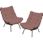 Kit 02 Poltronas Decorativas Sala De Estar Costela Preto L02