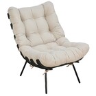 Kit 02 Poltronas Decorativas Sala De Estar Costela Preto L02