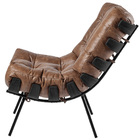 Kit 02 Poltronas Decorativas Sala De Estar Costela Preto L04