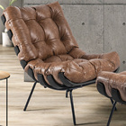 Kit 02 Poltronas Decorativas Sala De Estar Costela Preto L04