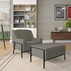 Kit 02 Poltronas Decorativas Sala De Estar Lecce Pés Aço Linh