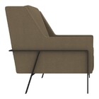 Kit 02 Poltronas Decorativas Sala De Estar Lecce Pés Aço Linh