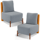 Kit 02 Poltronas Decorativas Sala De Estar Living  Hungria L0