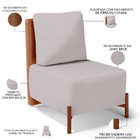 Kit 02 Poltronas Decorativas Sala De Estar Living Hungria L02