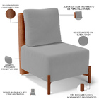 Kit 02 Poltronas Decorativas Sala De Estar Living Hungria L02