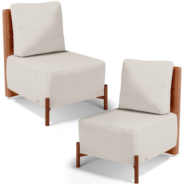 Kit 02 Poltronas Decorativas Sala De Estar Living Hungria L02