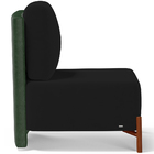 Kit 02 Poltronas Decorativas Sala De Estar Living Pés Madeira