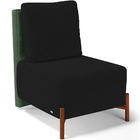 Kit 02 Poltronas Decorativas Sala De Estar Living Pés Madeira