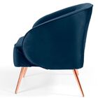 Kit 02 Poltronas Decorativas Sala De Estar Pés Alumínio Rosê