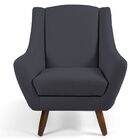 Kit 02 Poltronas Decorativas Sala De Estar Pés De Madeira Nao