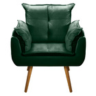 Kit 02 Poltronas Decorativas Sala De Estar Vicky Pés Palito V