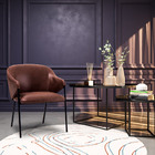 Kit 02 Poltronas Decorativas Sala De Estar Zaque Marrom Com P