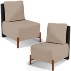 Kit 02 Poltronas Decorativas Sala Estar Living Hungria L02 Co