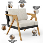 Kit 02 Poltronas Decorativas Sala Estar Pietra L02 Couríssimo