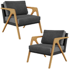 Kit 02 Poltronas Decorativas Sala Estar Pietra L02 Couríssimo