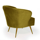 Kit 02 Poltronas Decorativas Sala Pés Palito New Bronze Íris